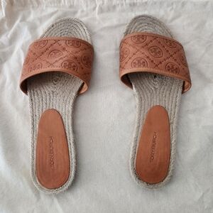 TB monogram espridelle slides, 8